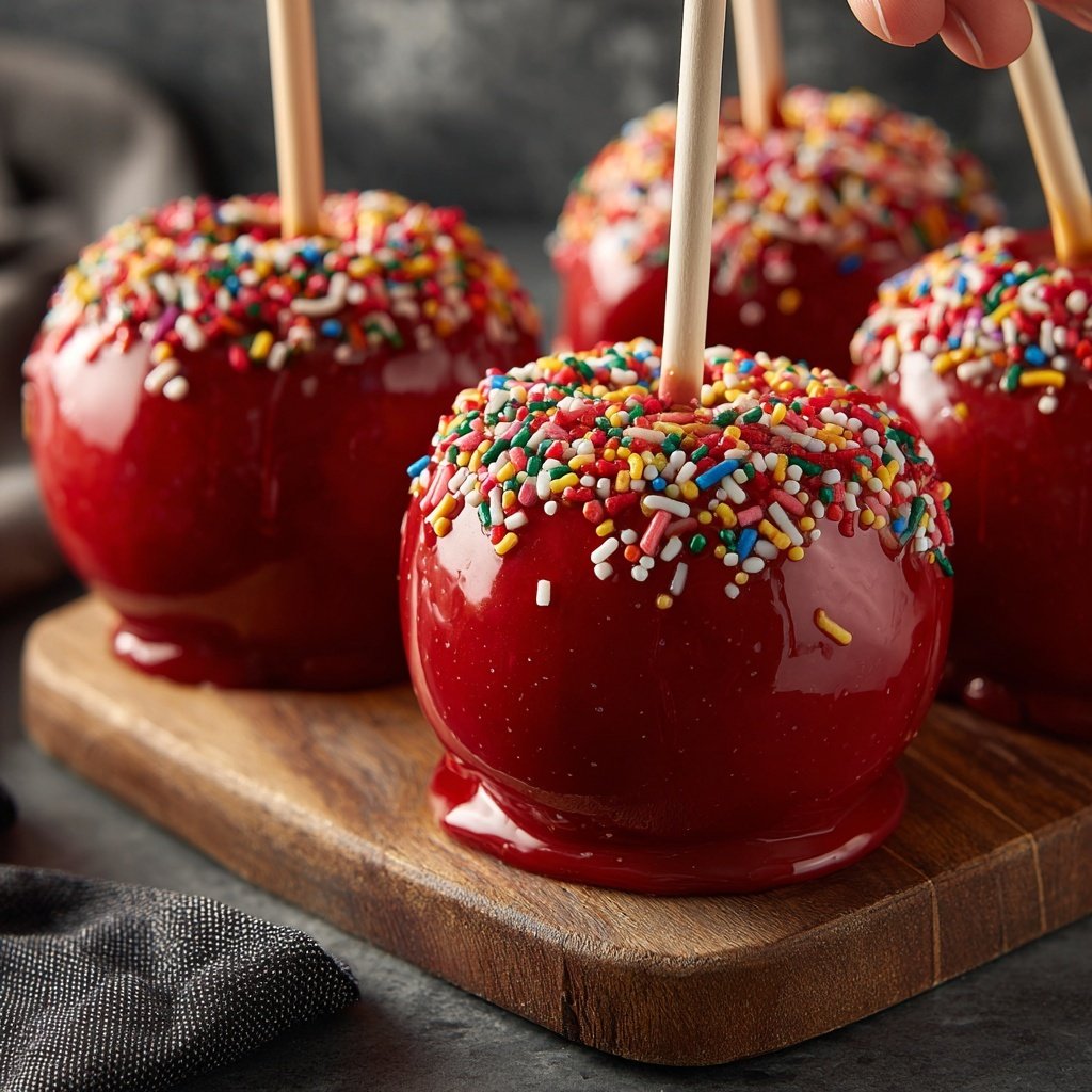 Red Glossy Candy Apples