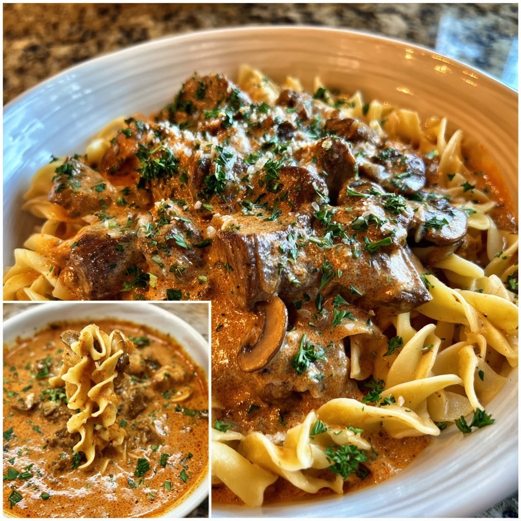 Comfort Food Beef Stroganoff