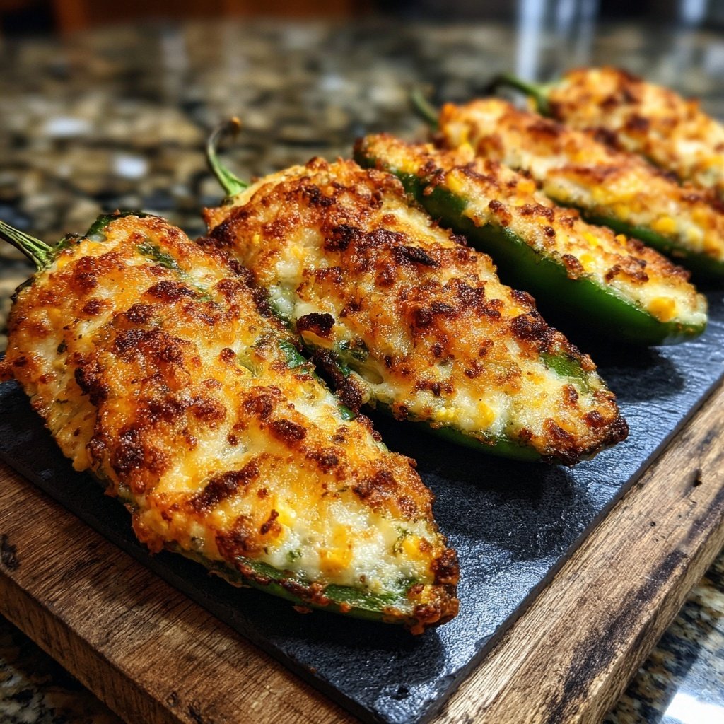 Jalapeno Poppers with Corn and Cheese