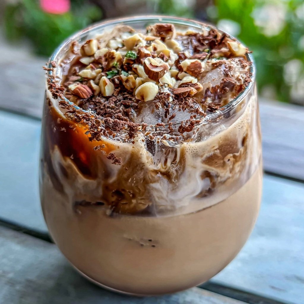 Low Calorie Iced Hazelnut Coffee