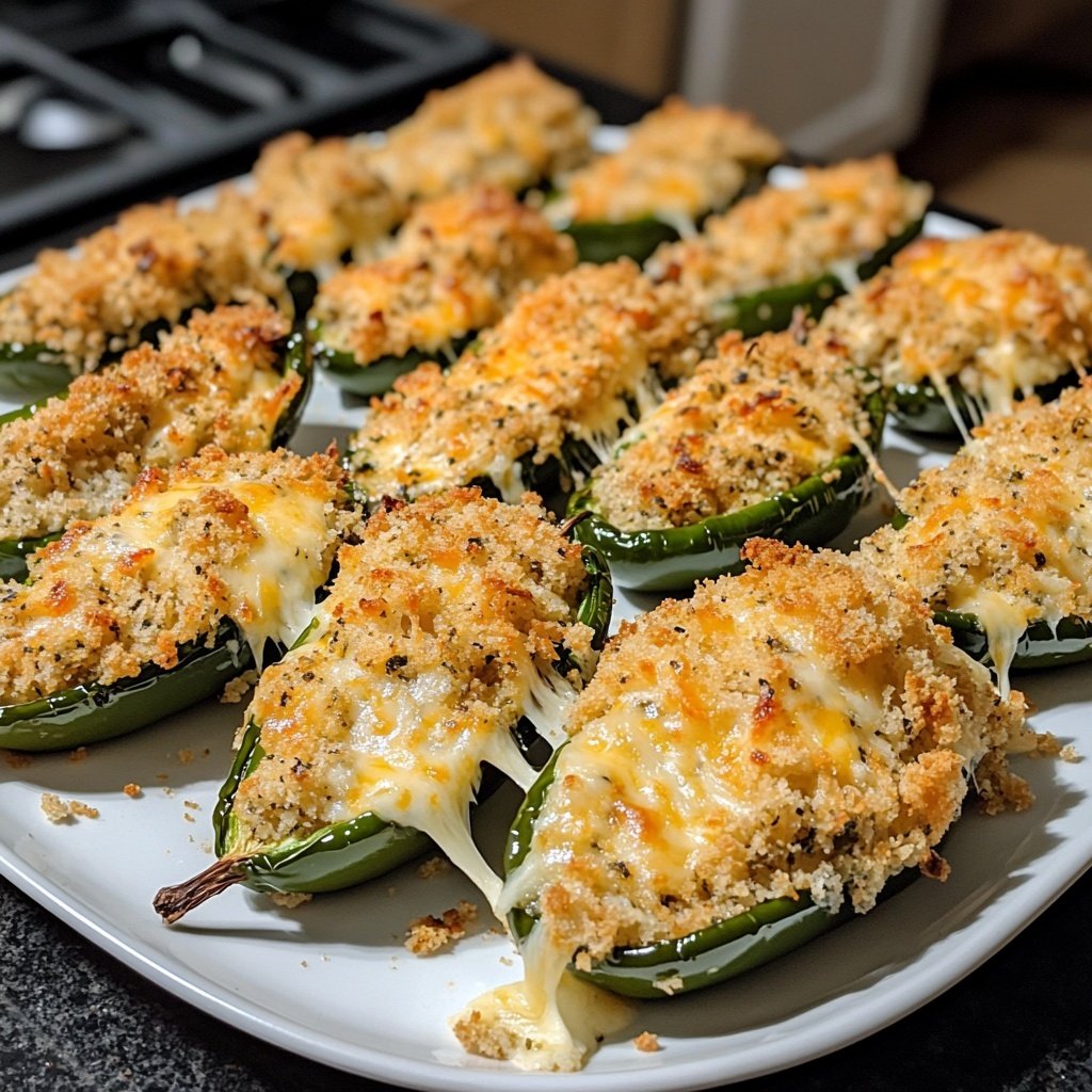 Jalapeno Poppers with Herb Breadcrumbs