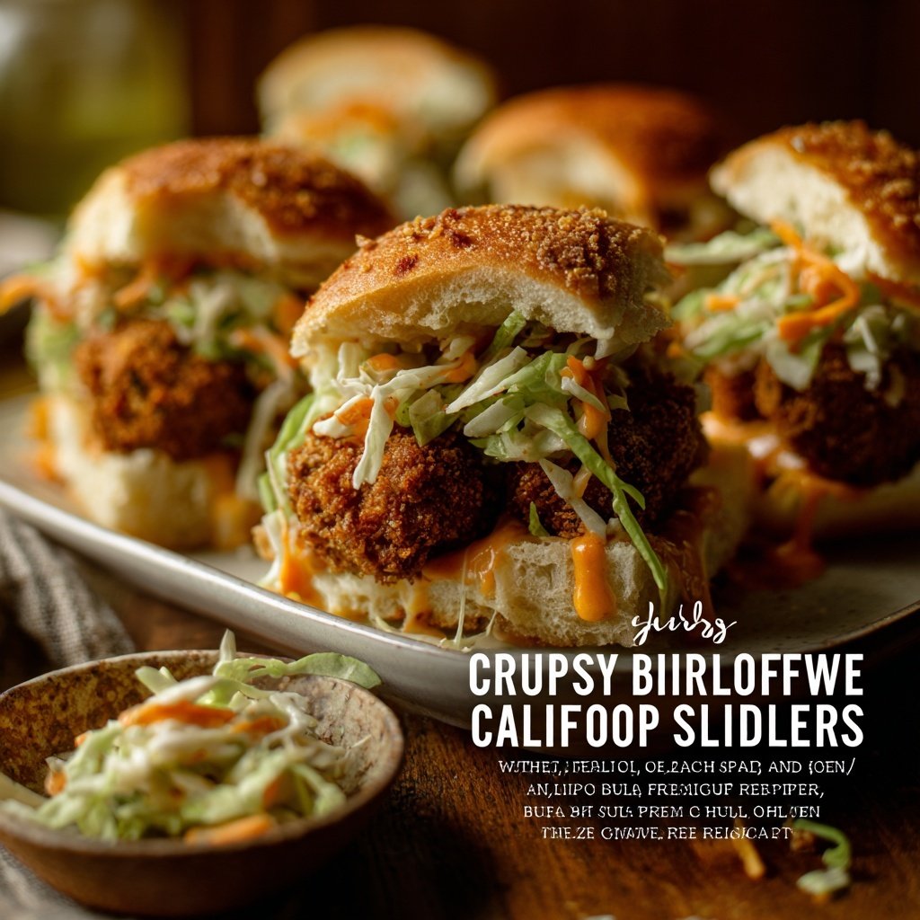 Crispy Buffalo Cauliflower Sliders