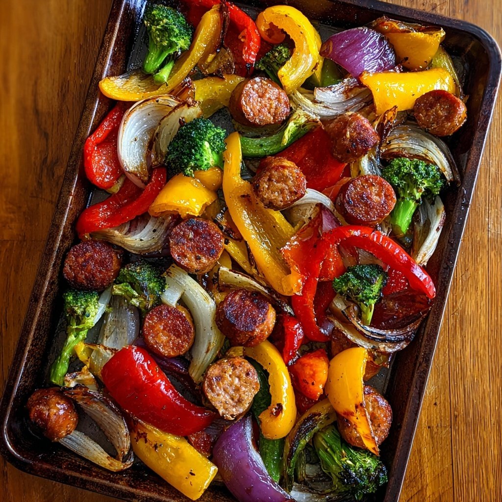 Sheet Pan Sausage And Vegetables