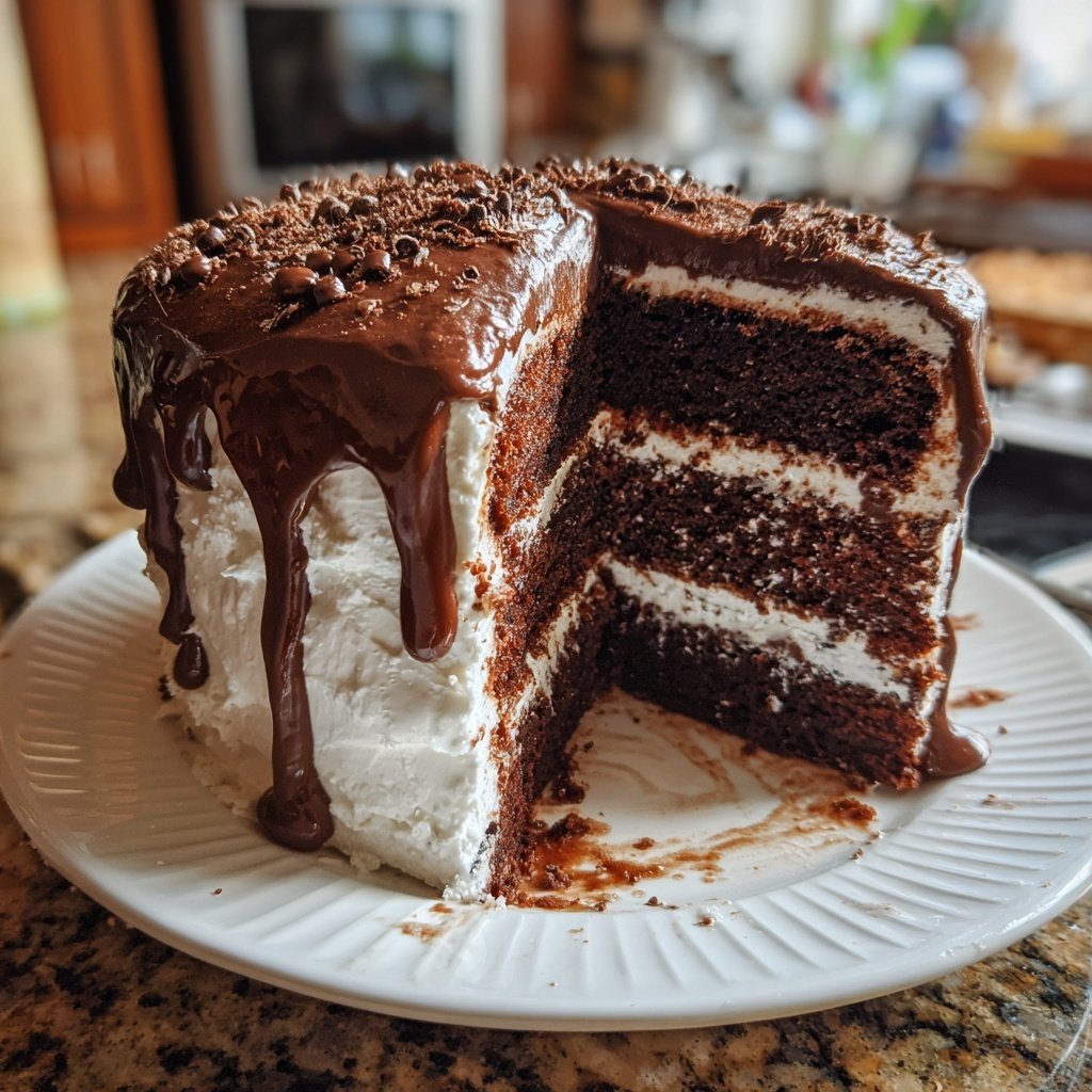 Chocolate Cake With Milk Frosting
