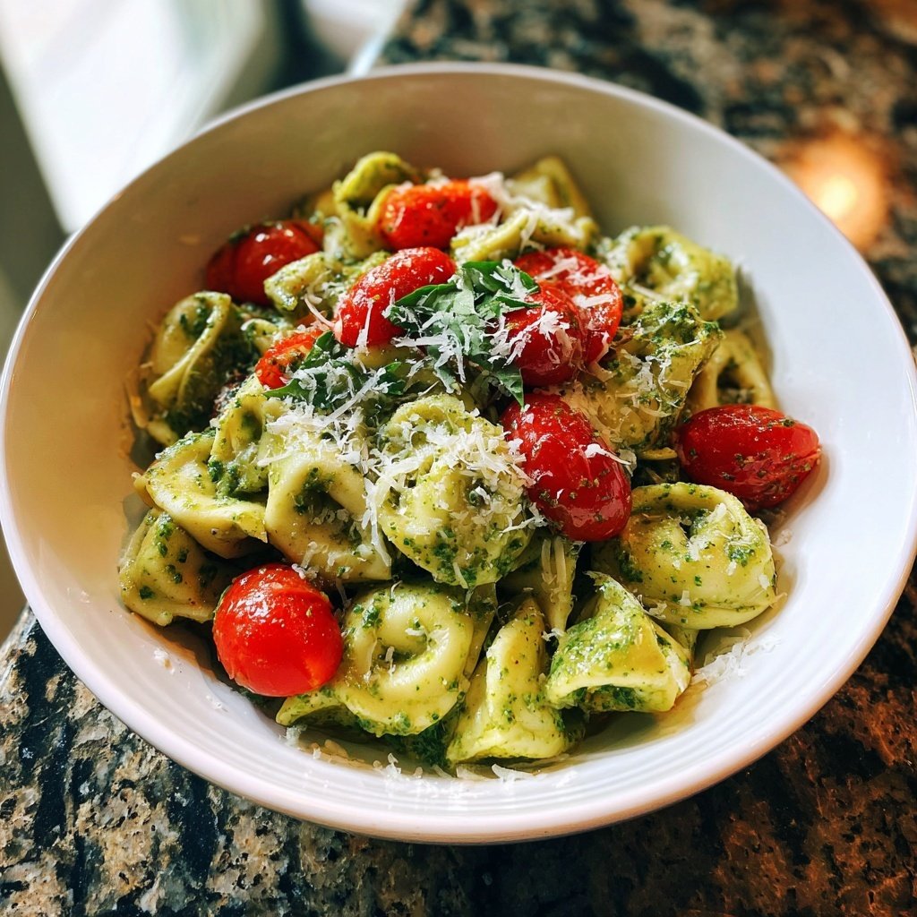 Creamy Pesto Tortellini
