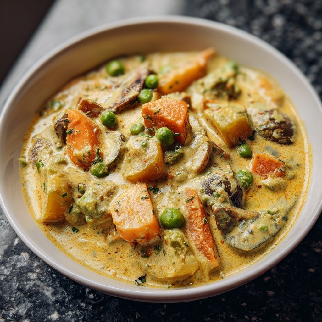 Healthy Crockpot Vegetable Korma