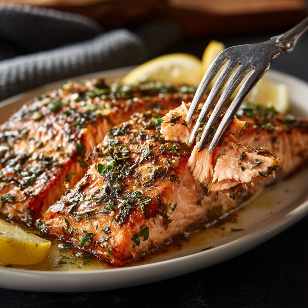 Romantic Herb Roasted Salmon