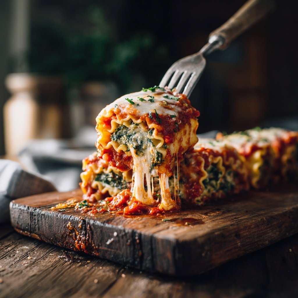 Vegetable Lasagna Roll Ups