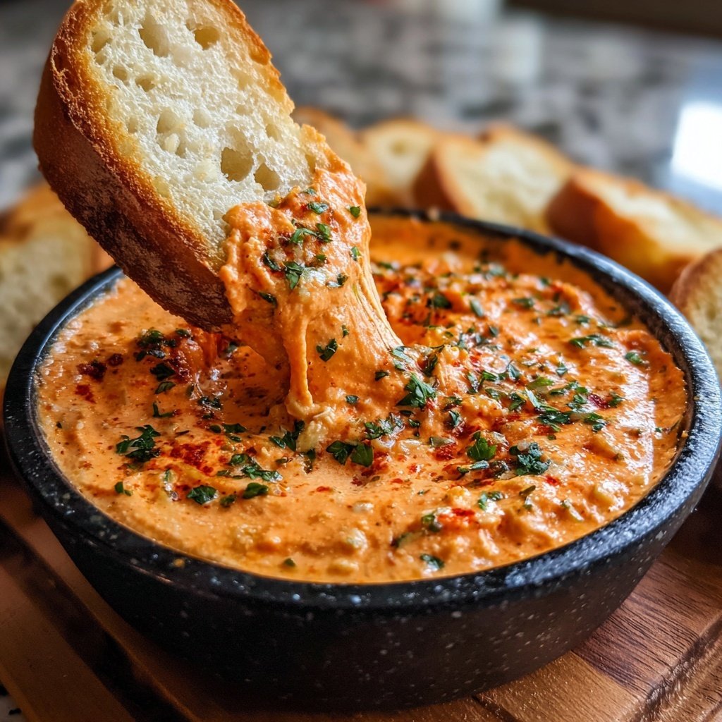 Super Bowl Appetizer Roasted Pepper Dip