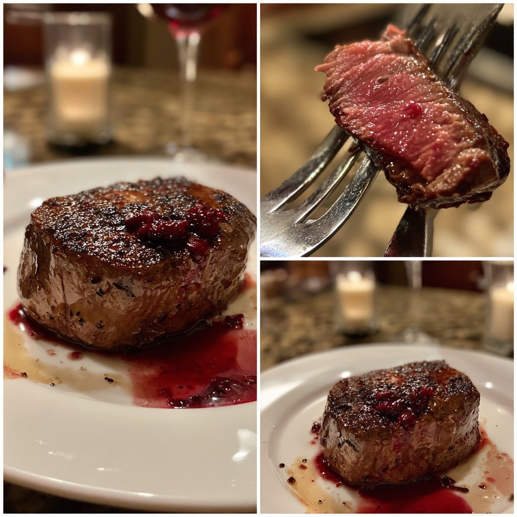 Filet Mignon with Red Wine Reduction
