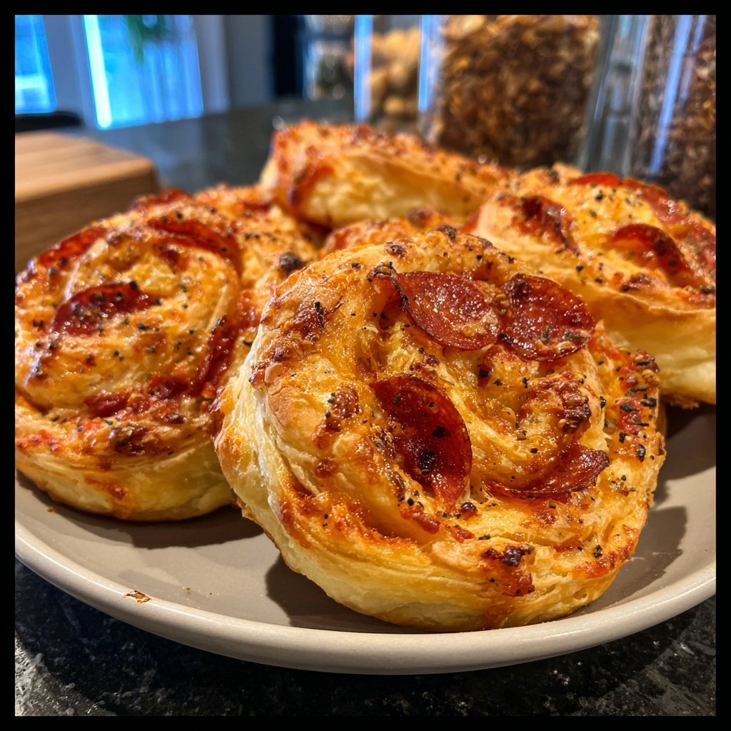 Super Bowl Puff Pastry Pinwheels