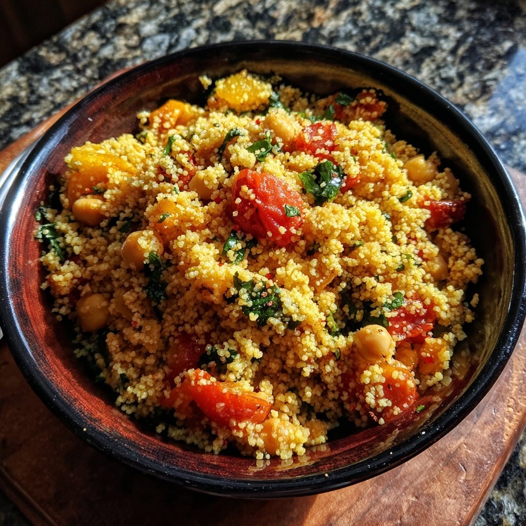 Spiced Chickpea Tomato Couscous