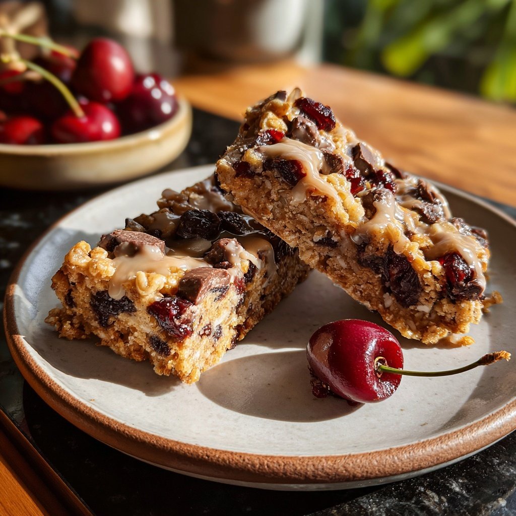 Chocolate Cherry Snack Bars