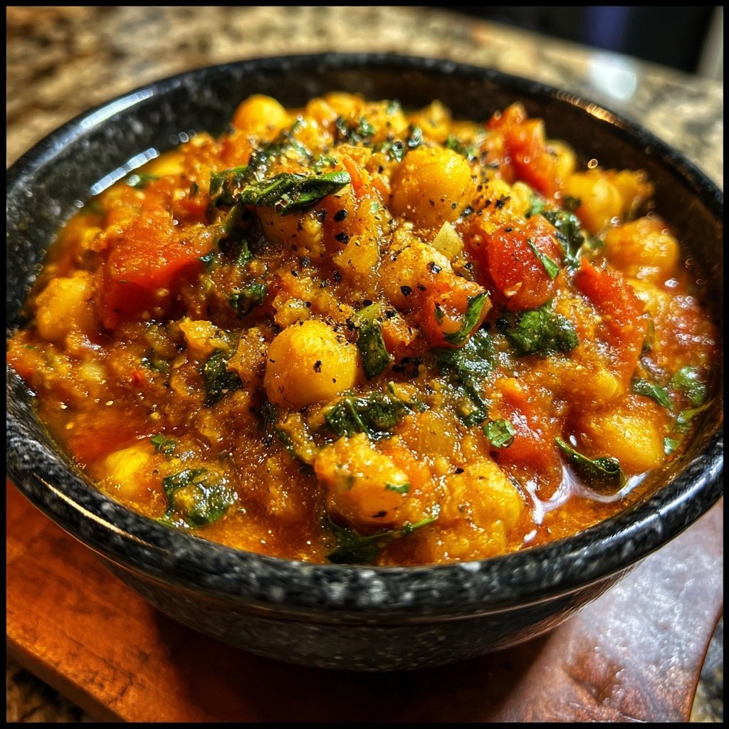Healthy Crockpot Chickpea Stew