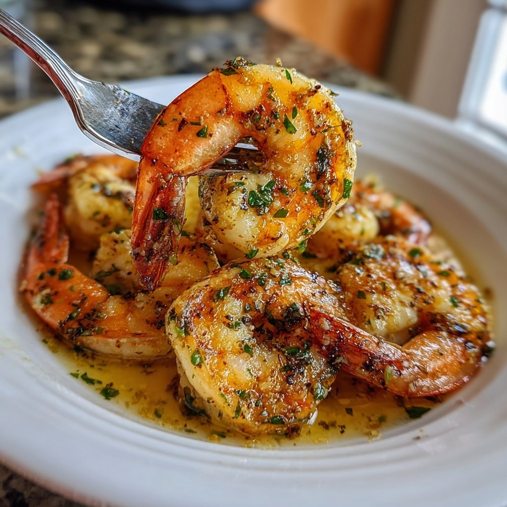 Garlic Butter Shrimp with White Wine
