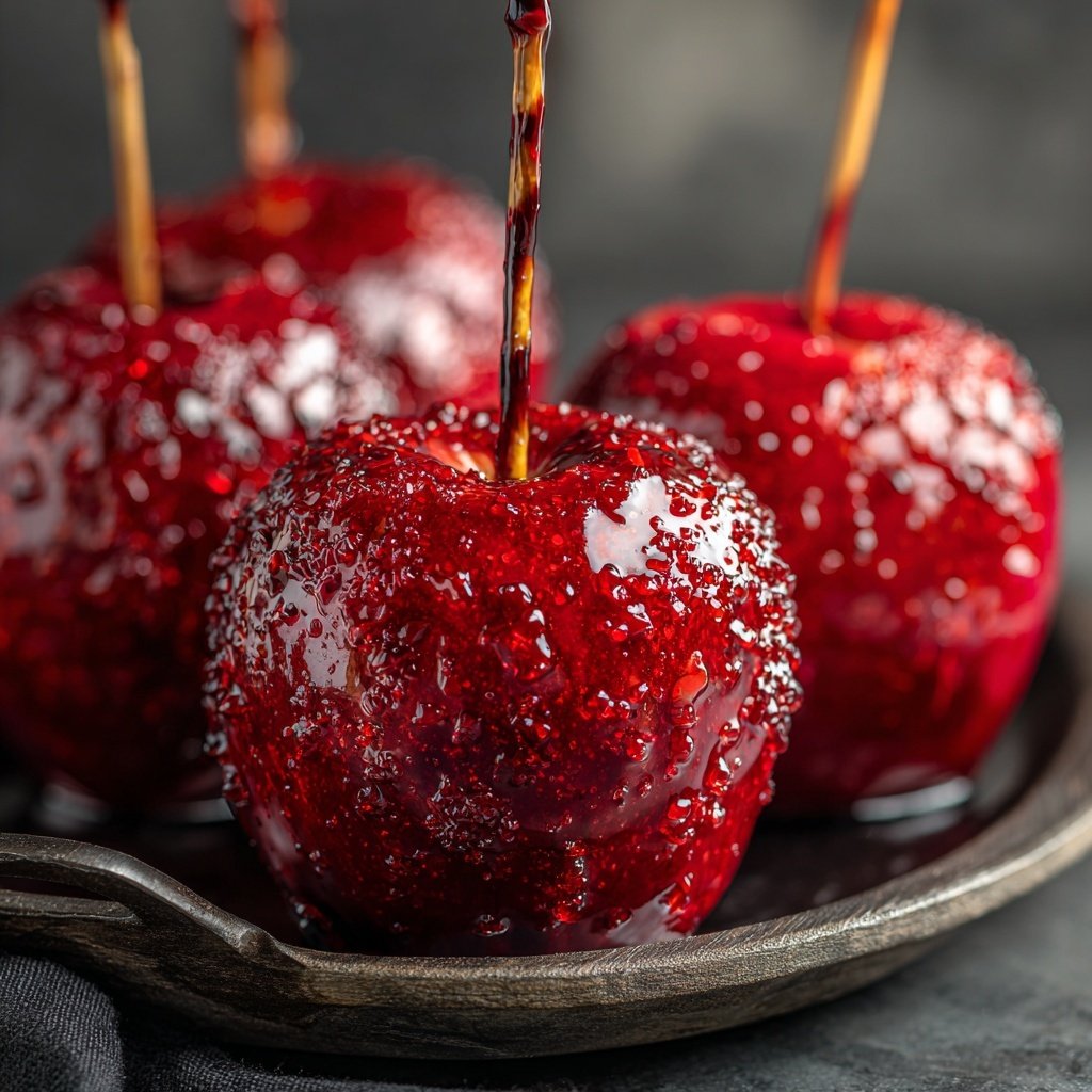 Crunchy Red Candy Apples