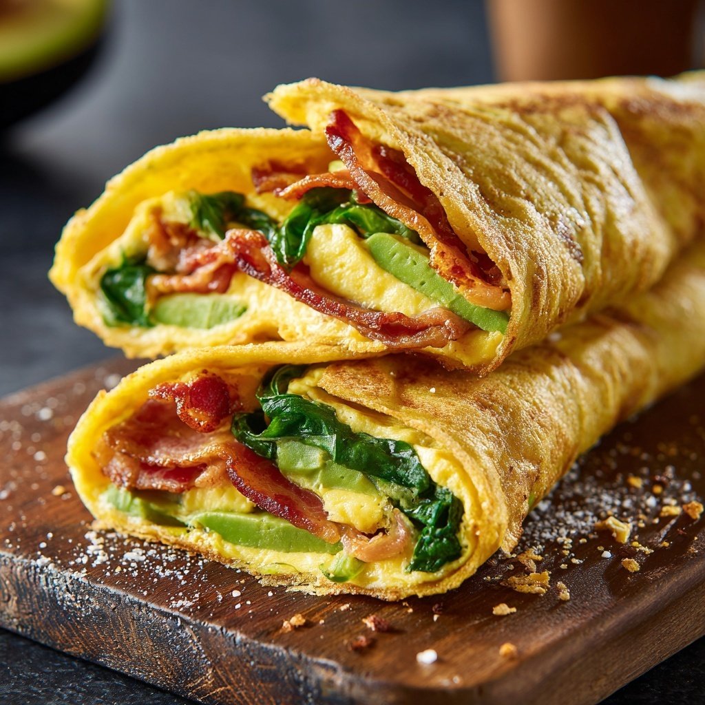Keto Breakfast Egg Wraps