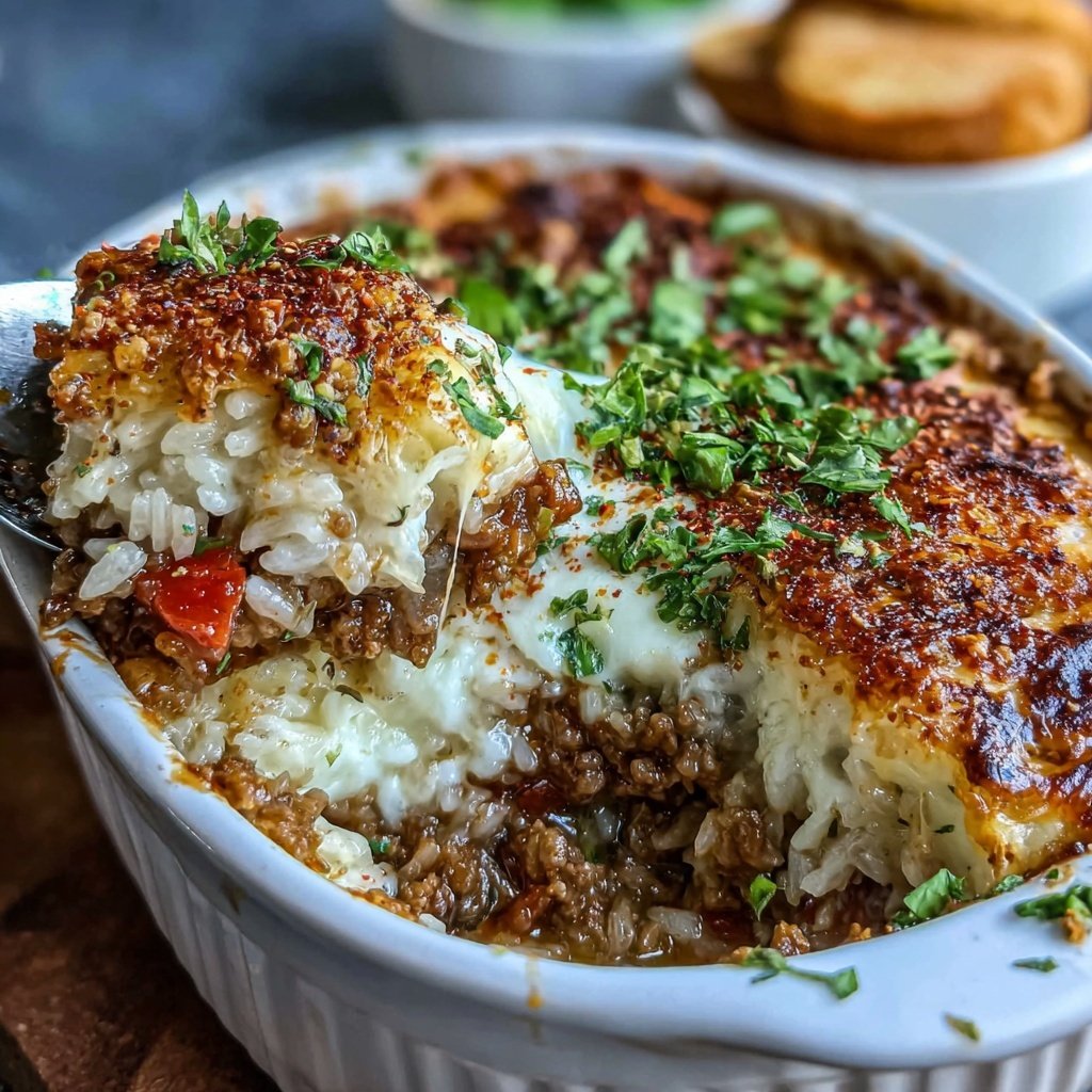 Ground Beef And Rice Casserole