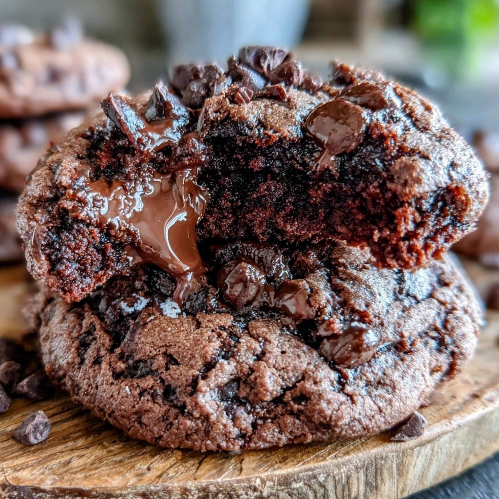 Brownie Mix Double Chocolate Cookies